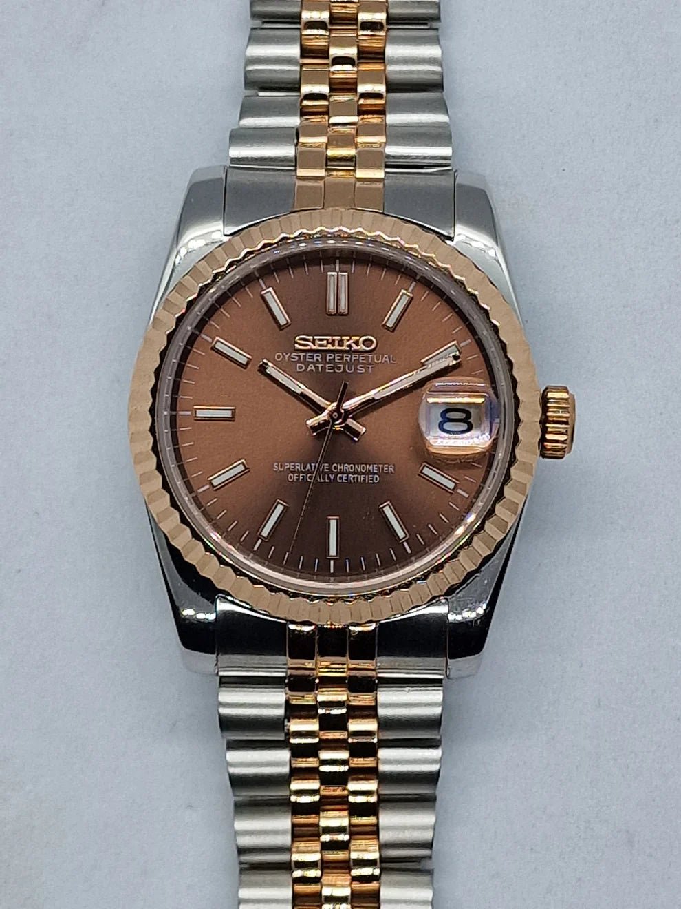 DATEJUST MOD ( CHOCOLATE TWO TONE ) by Mein Shop – ModTime