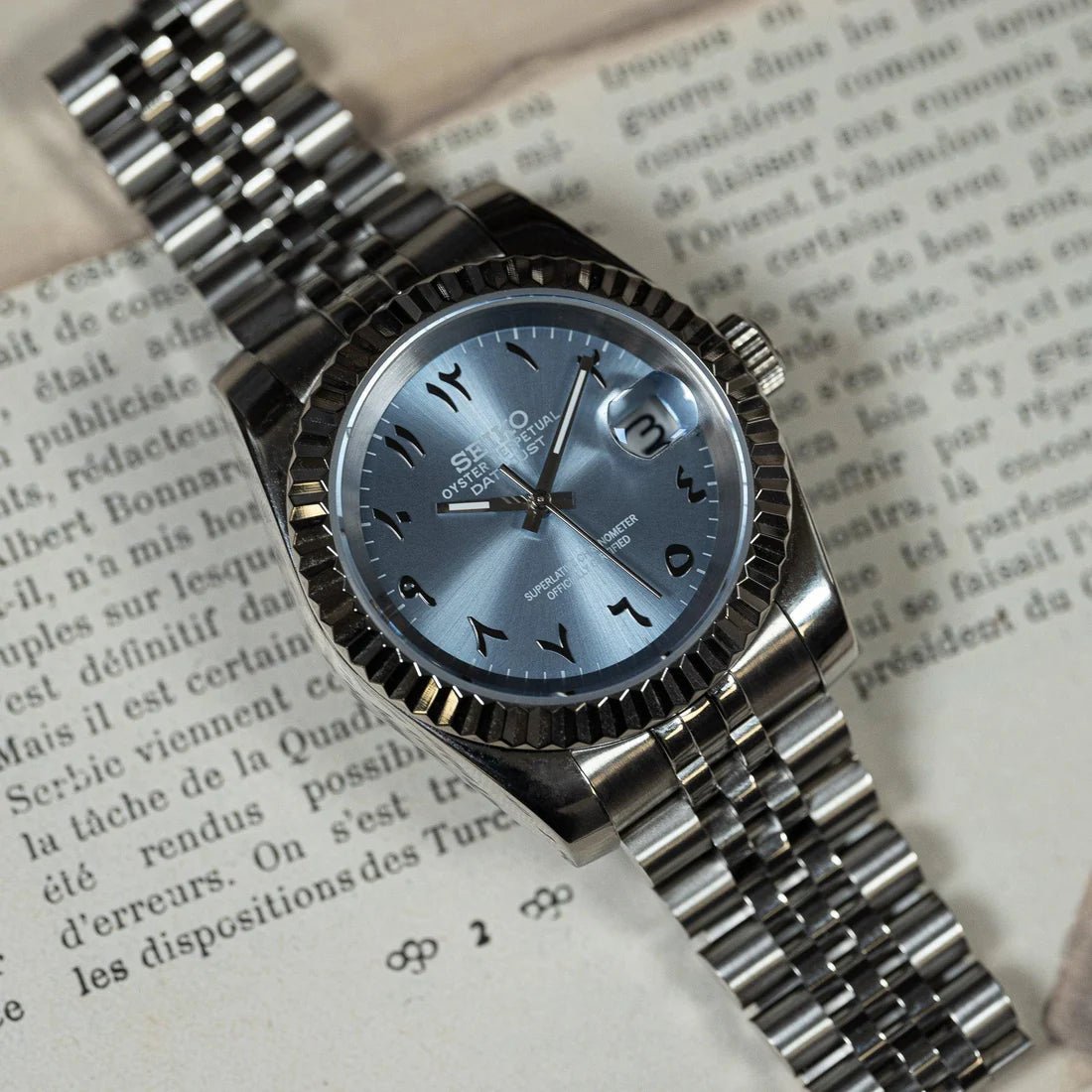 DATEJUST MOD LIGHT BLUE ARABIC DIAL by My Store – ModTime