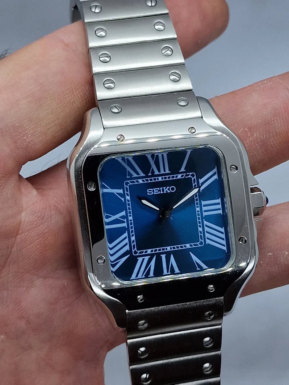 SANTOS MOD BLUE DIAL by Mein Shop – ModTime