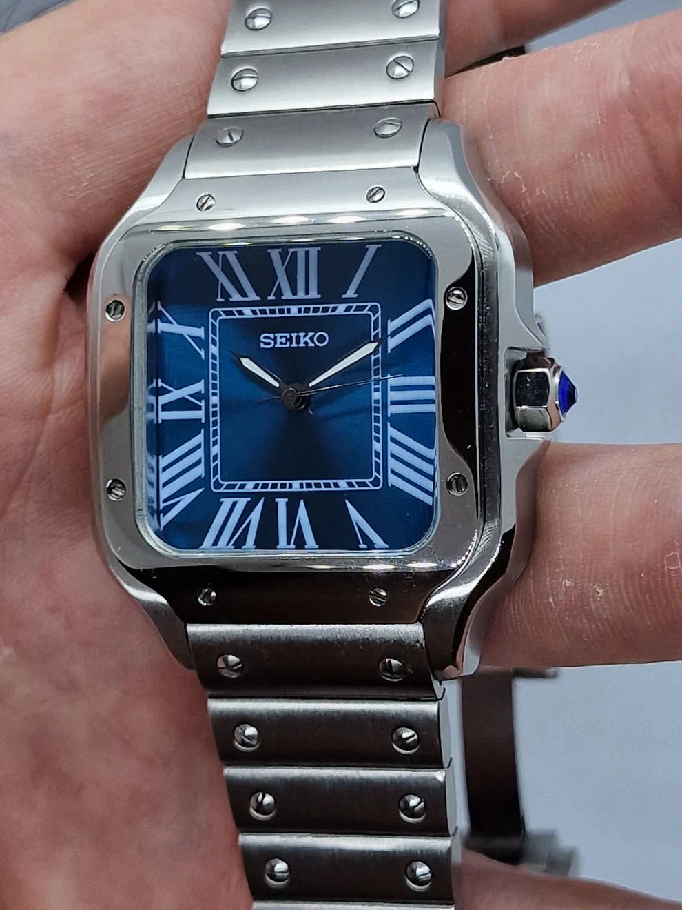 SANTOS MOD BLUE DIAL by Mein Shop – ModTime