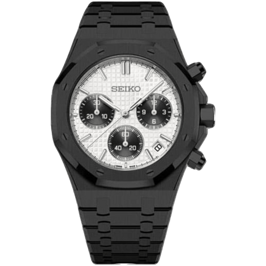 ROYAL OAK BLACK WHITE by MasterWatches – ModTime