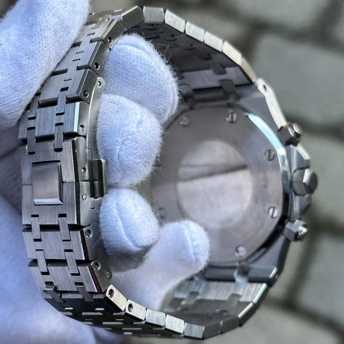 ROYAL OAK MOD CHRONOGRAPH SILVER GREEN DIAL by My Store – ModTime