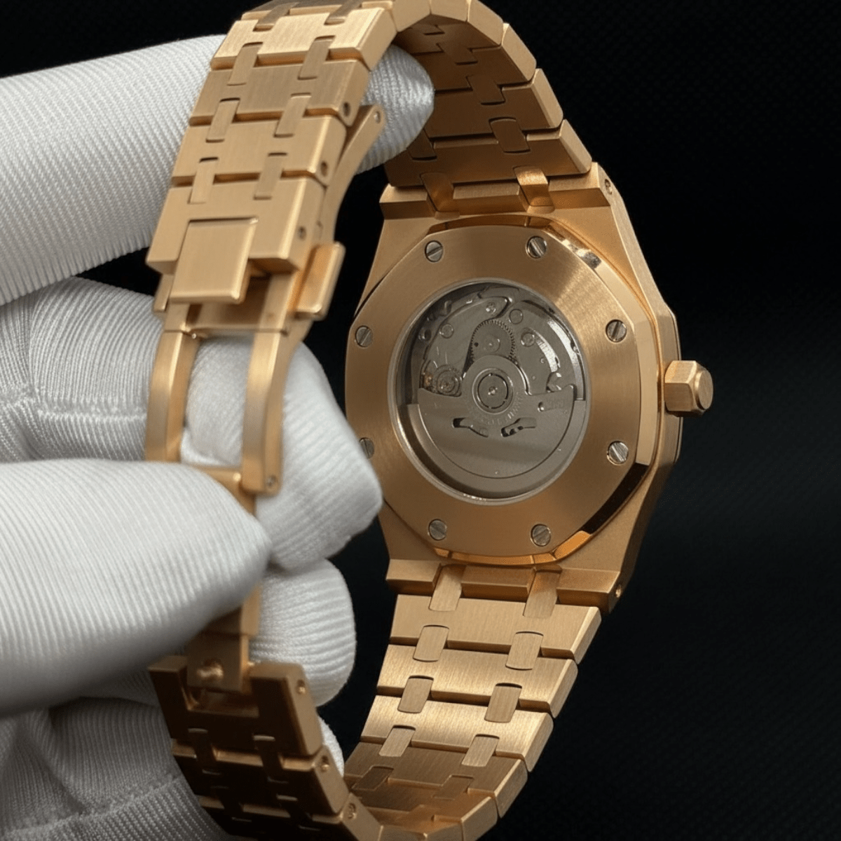 Integrated bracelet Seiko mod style custom watch by ModTime - side profile