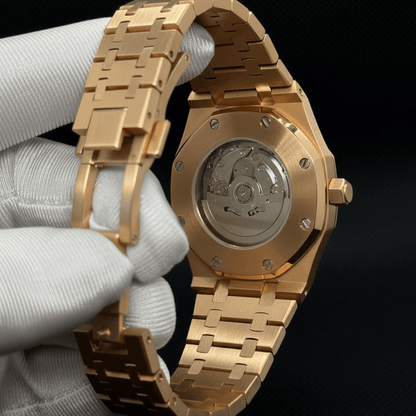 Integrated bracelet Seiko mod style custom watch by ModTime - side profile