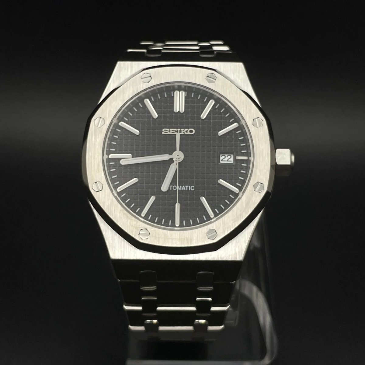 ROYAL OAK WATCH MOD SILVER BLACK DIAL by ModTime - product view