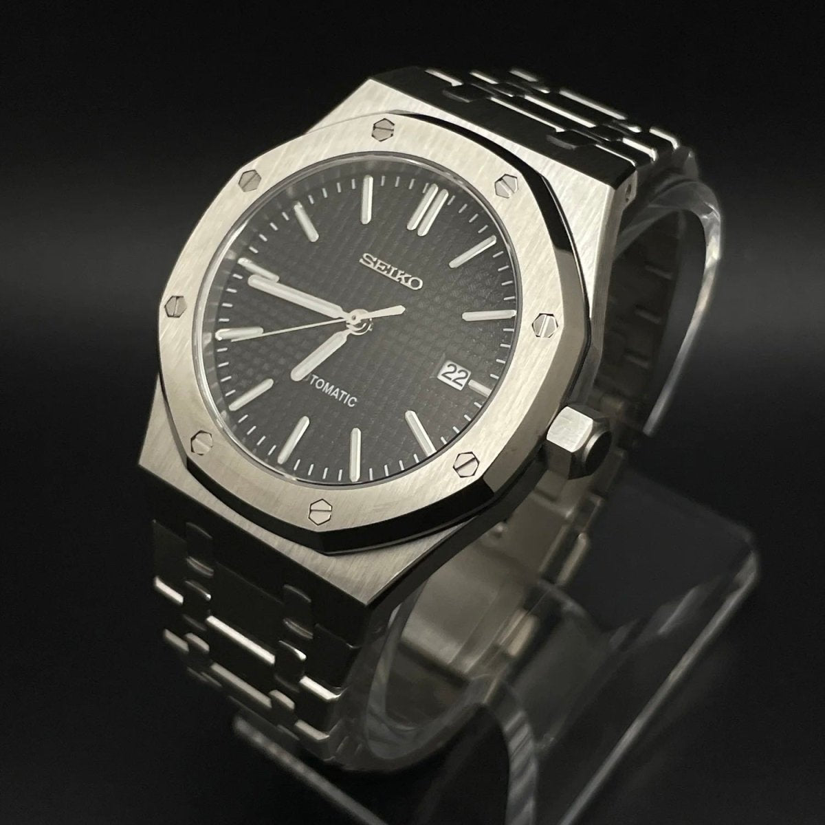ROYAL OAK WATCH MOD SILVER BLACK DIAL by ModTime - product view